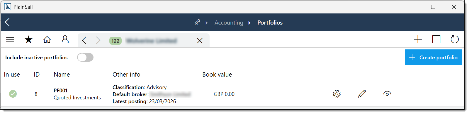 Investments and portfolios overview