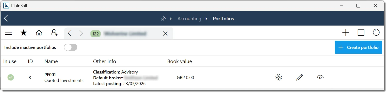 Investments and portfolios overview