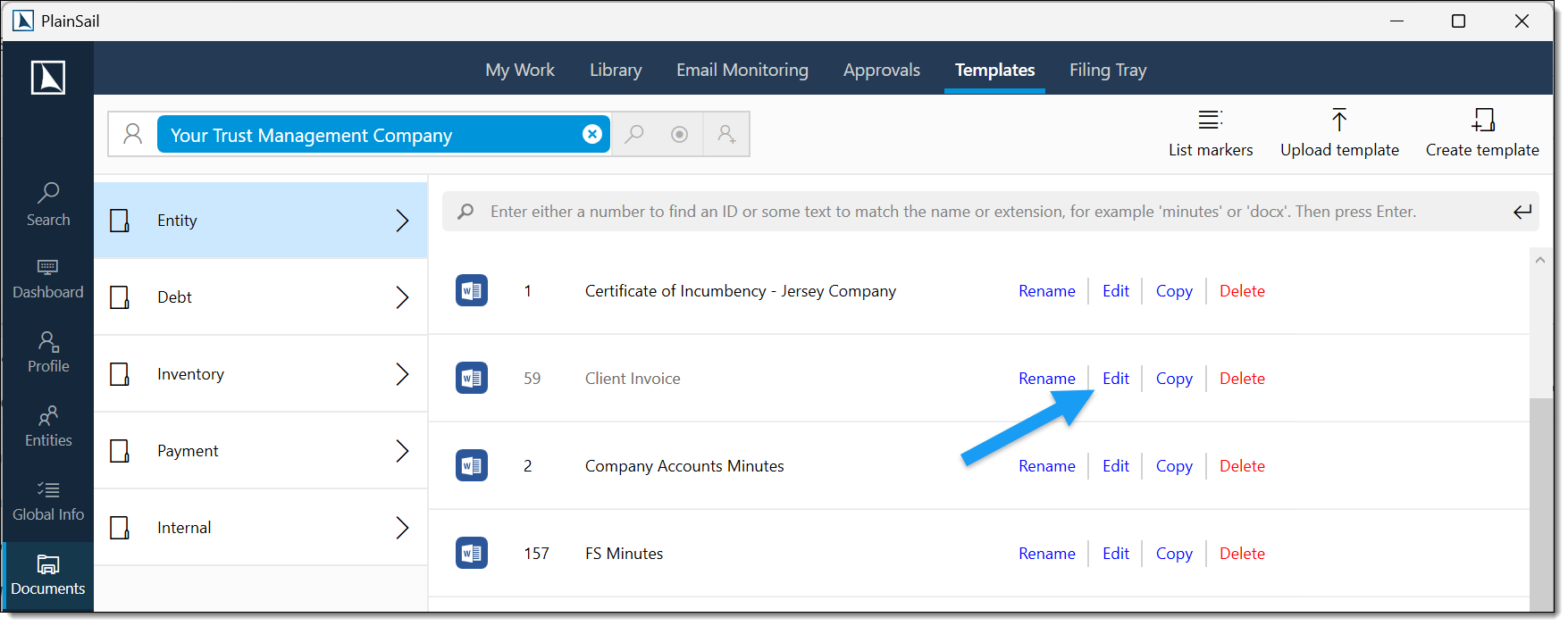 Invoice layout editor