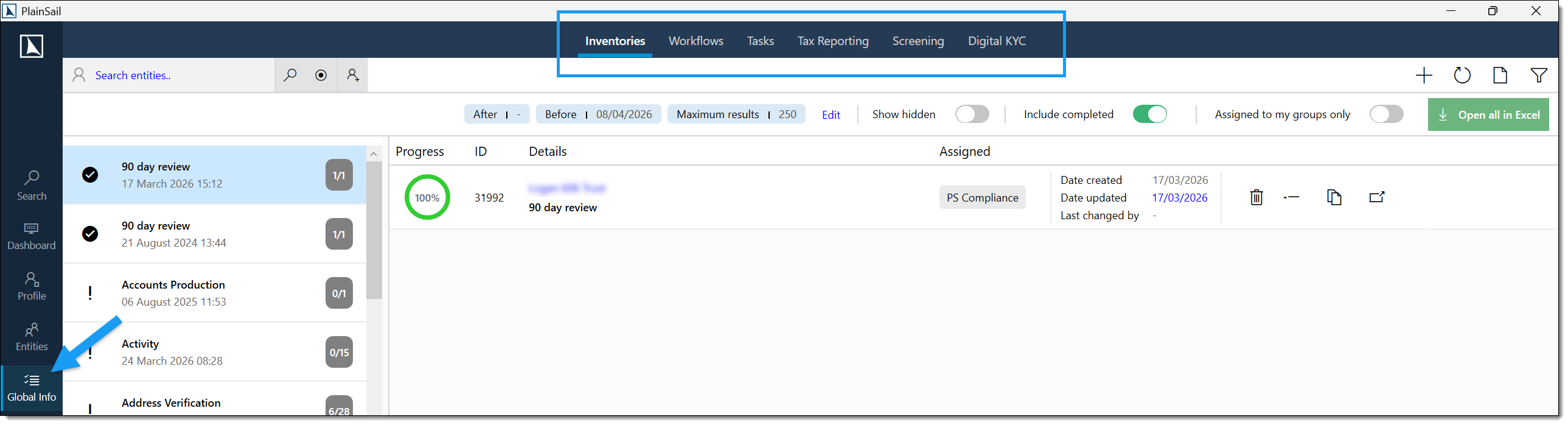 Global Info overview