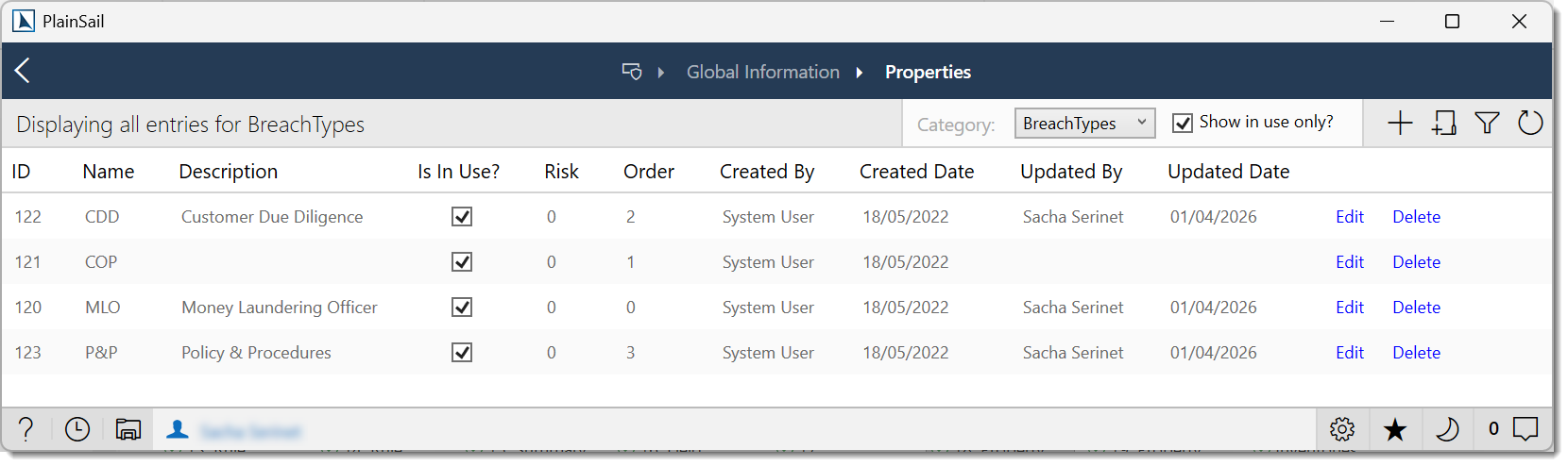 Property bag add items
