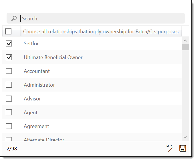 Configuring relationships