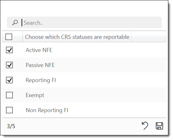 FATCA and CRS classifications
