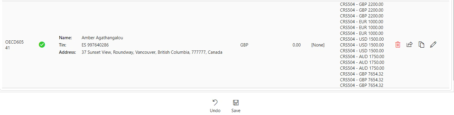 Account added with payments retrieved