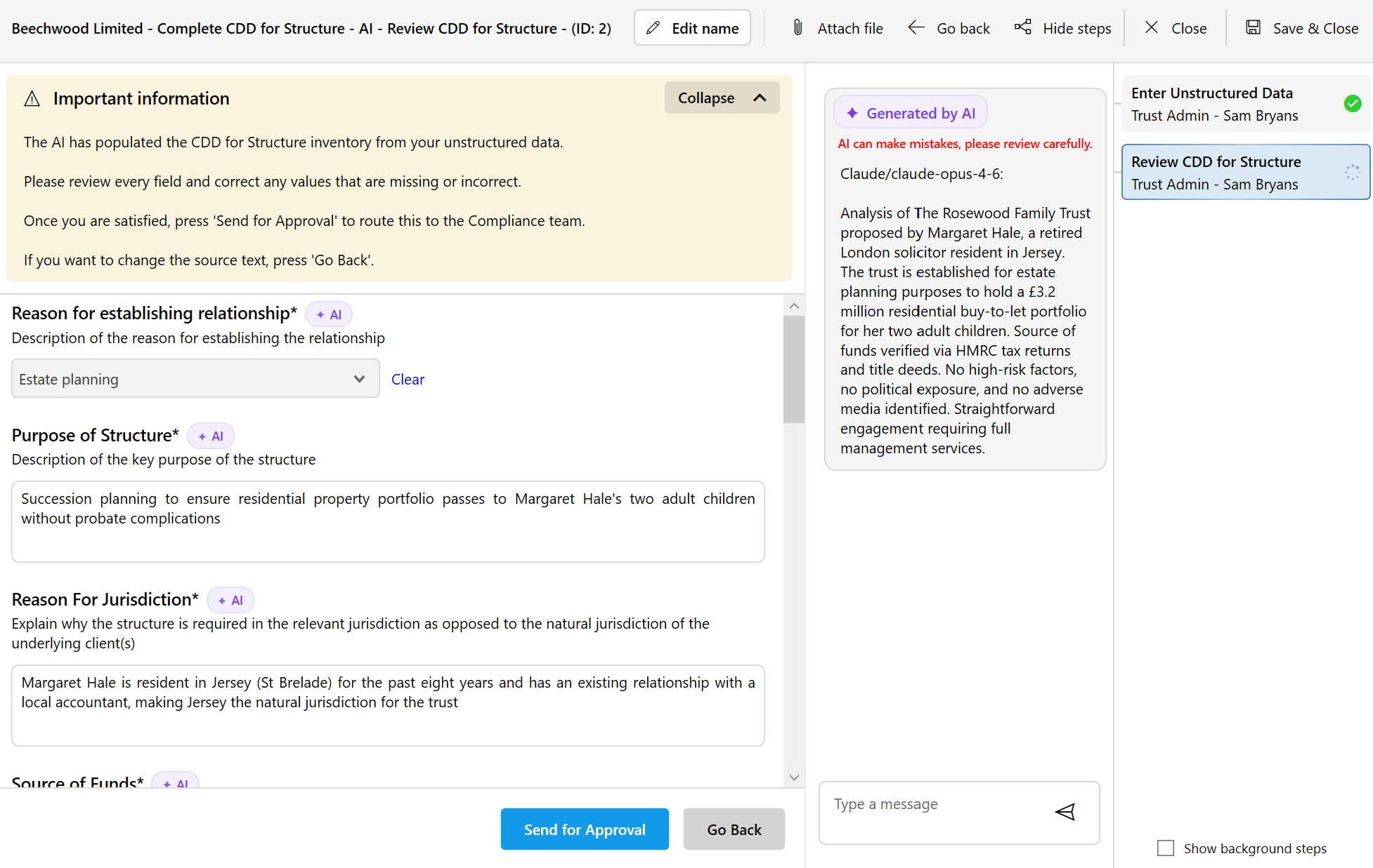 Unstructured to structured data